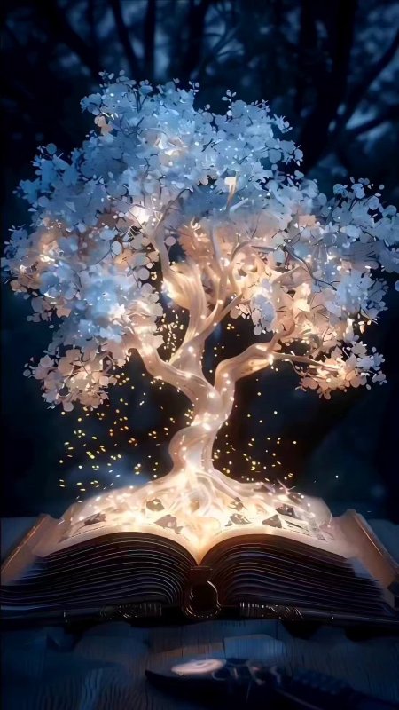 Magical tree скачать фон 1080 x 1920