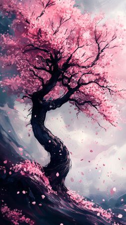 Sakura tree скачать фон 1080 x 1920