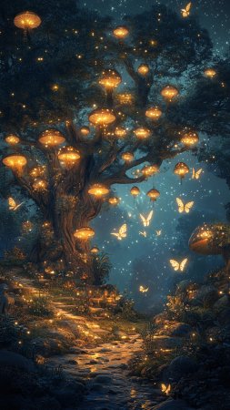 Сказочный мир скачать фон 1080 x 1920