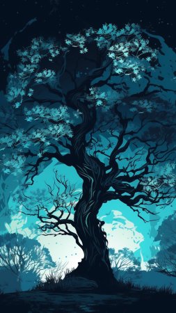 Beautiful tree скачать фон 2160 x 3840