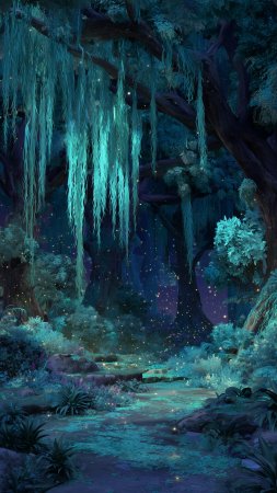 Fantastic forest скачать фон 2160 x 3840