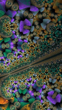 Фрактальные узоры пол ди филиппо скачать фон 1424 x 2532