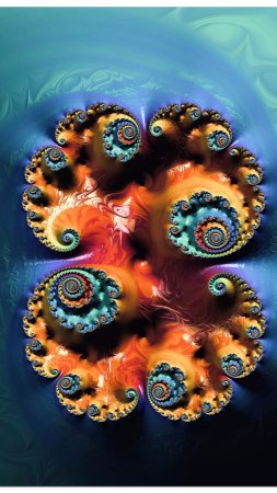 Fractal art скачать фон 2160 x 3840