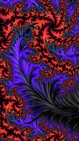 Красивые фракталы скачать фон 2160 x 3840