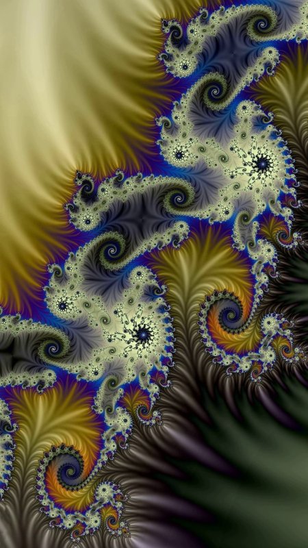 Фрактальная живопись скачать фон 1080 x 1920