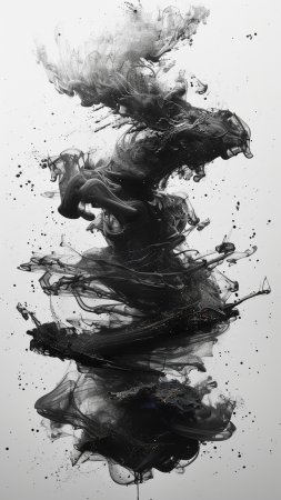 Черный дым скачать фон 1080 x 1920