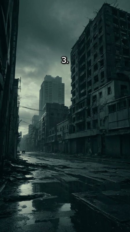 Abandoned city скачать фон 1080 x 1920