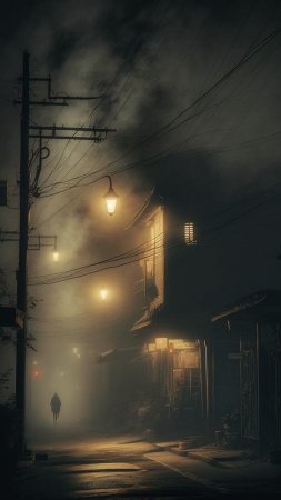 Пейзаж мрачный скачать фон 1080 x 1920
