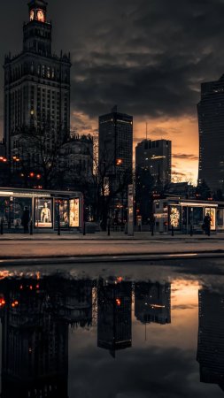 Capital city of warsaw скачать фон 2160 x 3840