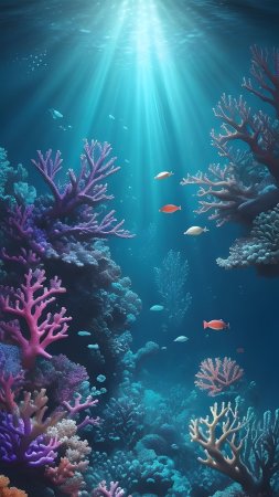 Очаровательные подводные коралловые рифы