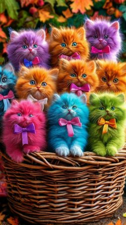 Цветные котики
