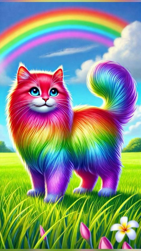 Радужный котик