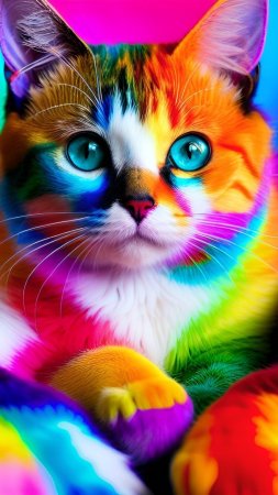 Котик радужный
