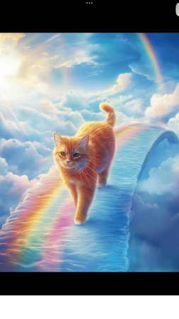 Кот на радуге