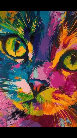Кошка разноцветная
