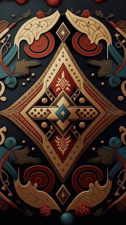 Этнические узоры скачать фон 1080 x 1920