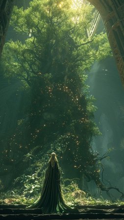 Forest elf aesthetic скачать фон 1080 x 1920
