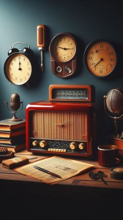 Vintage radio скачать фон 1080 x 1920