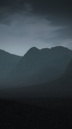 Гора туман скачать фон 2160 x 3840