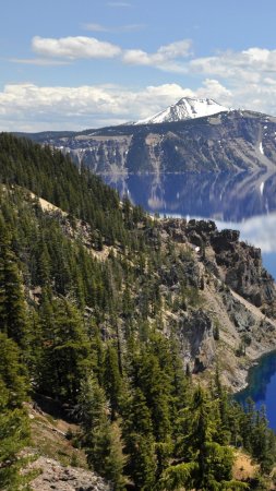 Crater lake national park oregon скачать фон 2160 x 3840
