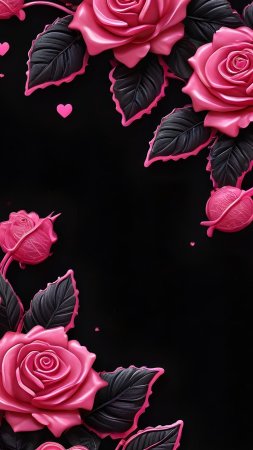 Розовые розы цветы скачать фон 1424 x 2532