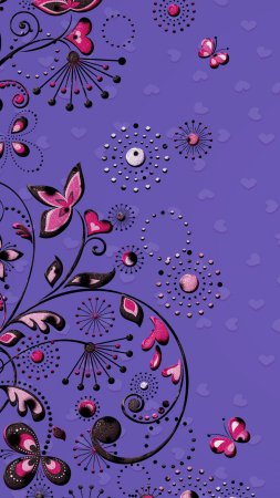 Фиолетовая фон скачать фон 2160 x 3840