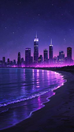 Производство фиолетового города