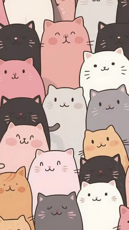 Котики фон
