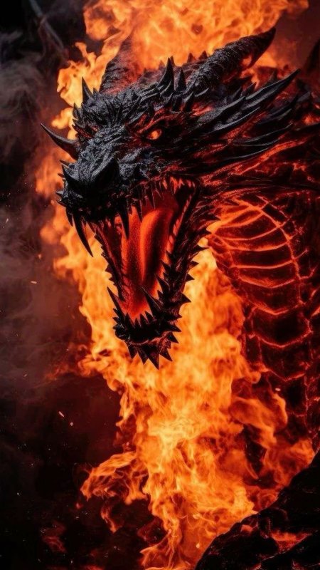Огненные драконы скачать фон 1080 x 1920