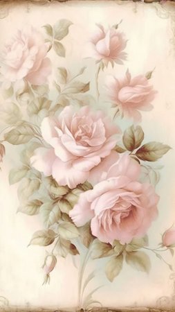 Винтажные розы скачать фон 1080 x 1920