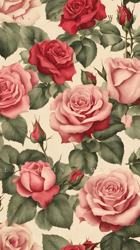 Vintage rose скачать фон 1080 x 1920