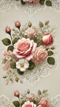 Винтажная открытка скачать фон 1080 x 1920