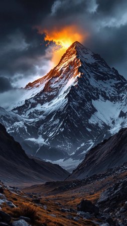 Mountain landscape photography