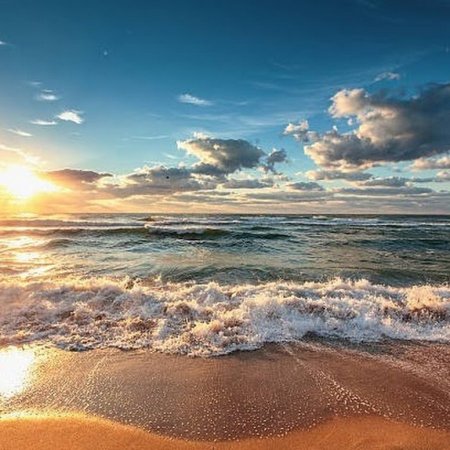 Море закат