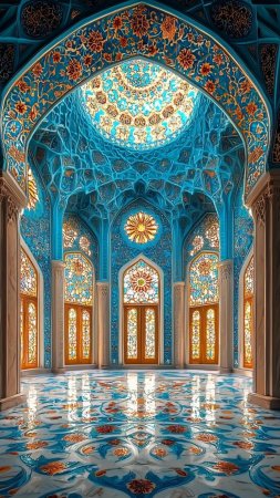 Марокканский интерьер скачать фон 1424 x 2532