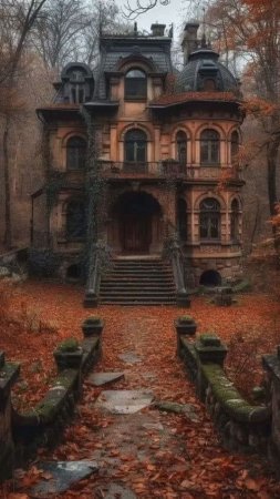 Gothic house скачать фон 1080 x 1920