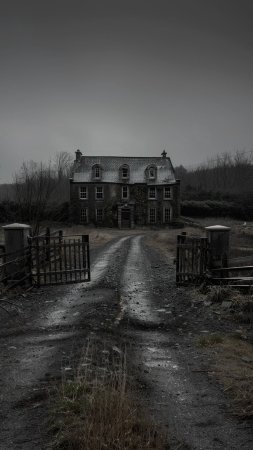 House haunted скачать фон 1080 x 1920