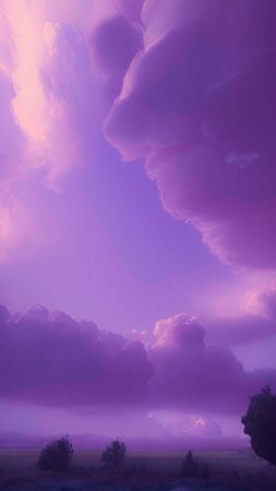 Фиолетовые облака