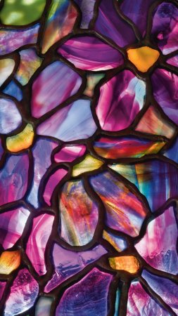 Stained glass window скачать фон 1424 x 2532