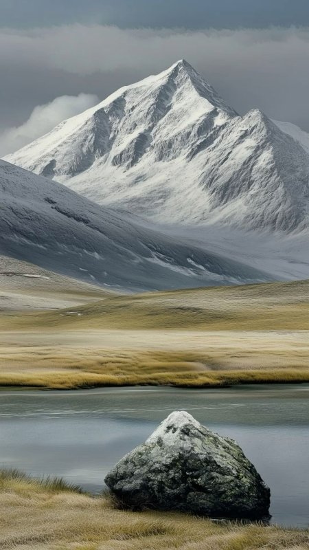 Горы река скачать фон 1080 x 1920