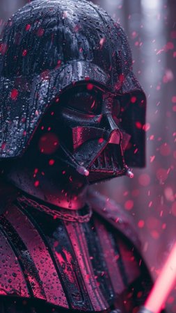 Звездные войны Дарт Вейдер под дождем