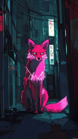 Неоновая лиса