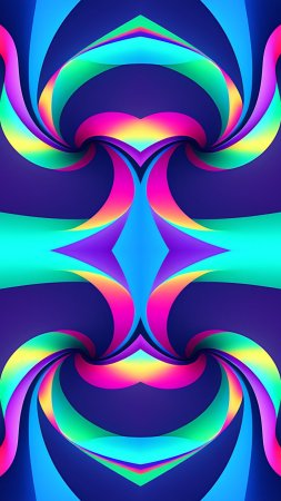 Цветная абстракция скачать фон 1424 x 2532
