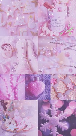 Aesthetic pastel коллаж pink