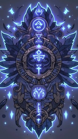 Мистические символы скачать фон 1080 x 1920