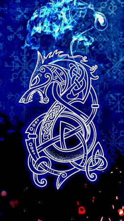 Символ викингов скачать фон 2160 x 3840