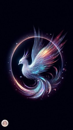 Птица феникс скачать фон 1080 x 1920