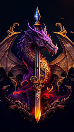 Дракон красивый скачать фон 1080 x 1920