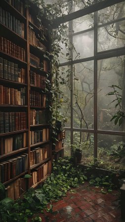 Книжная эстетика скачать фон 1080 x 1920