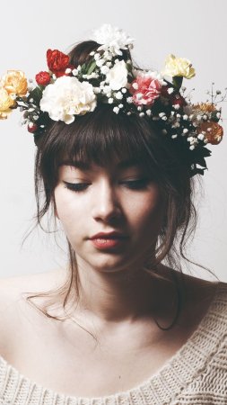 Цветок в волосах
